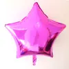 Balão de Folha de Alumínio em Forma de Coração Estrela de Cinco Pontas de 18 Polegadas Balão de Amor Decoração com Fita para Casamento Decoração de Festa de Aniversário Casamento