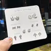 Pendientes Pequeños Chapados en Plata 925 para Estudiantes Mujeres, Sencillos y Delicados, Perfectos para Perforaciones de Oreja, Exquisitos y Lindos, Pendientes Versátiles para Usar Toda la Semana