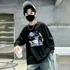 Camiseta Base de Manga Larga de Algodón Puro para Niños Guapos, Tallas Mediana y Grande, Nueva Colección Primavera/Otoño 2026, Top Holgado Versátil