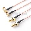 Adaptador SMA macho llave en mano con anillo impermeable, coaxial, radiofrecuencia, conexión positiva, conexión inversa, alimentador RG316 de 15 cm