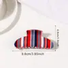 Pinzas de Pelo de Rayas Coloridas, Pasadores para Coletas, Pinzas de Tiburón, Accesorios para el Cabello, Pinzas para el Cabello, Accesorios de Moda para el Cabello al por Mayor desde el Fabricante