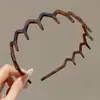 Diadema de Acrílico Otoño e Invierno Lujo Ligero Accesorio para el Cabello Antideslizante Adelgazante Facial Pinza para el Cabello para Mujeres Día del Niño