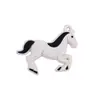 Pony de PVC Accesorios para Joyería DIY Broche Pin Desmontable Decorativo Regalo de Competición Ecuestre Decoración de Mochila Fiesta
