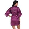 Cardigan Robe Liso com Strass Transfronteiriço para Mãe da Noiva Vestido de Casamento para Mãe da Noiva