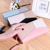 2020 Nueva Cartera Larga para Mujer Estilo Coreano Costuras Cremallera Multitarjeta Explosiva Monedero Cartera Tarjetero