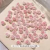 Joias para Unhas DIY Flor de Rosa Camélia Flores Estereoscópicas Folhas Pérola Misturadas Nail Art Acessórios de Unha Usáveis
