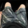 Shorts de Malha Camuflada com Estampa de Zebra Masculino Verão Respirável Calças Esportivas de Basquete Roupa Externa Design Americano Calças Três Quartos