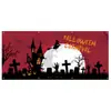 Tapiz de Fondo de Halloween Transfronterizo Hecho a Medida para Decoración de Ambiente de Fiesta de Festival al Aire Libre Banner de Tela Colgante 3X5