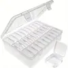 Set de Caja de Almacenamiento de Cuentas de 221 Colores, Paquete de Recarga de Cuentas de Lujo Original, Anti-Mezcla de Colores, Set de Caja de Embalaje de Alta Transparencia