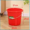 Balde de Água de Plástico Vermelho Grande Atacado, Balde Portátil Doméstico para Armazenamento de Água, Balde de Plástico Espesso Multiespecificação para Lavagem de Carro e Limpeza