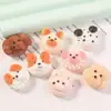 Bricolaje Dibujos Animados Animales Lindos Pegamento de Crema de Pan Pegatinas para Funda de Teléfono Pegatinas para Refrigerador Pinzas para el Cabello Accesorios para el Cabello Hecho a Mano