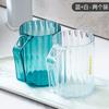 Vaso de Enjuague Bucal de Plástico Vaso para Cepillos de Dientes para Pareja Vaso para Lavado Vaso Transparente Caja de Almacenamiento para Pasta de Dientes y Cepillos de Dientes Vaso para Cepillos de Dientes Doméstico