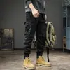 Nueva colección de otoño: Pantalones de trabajo americanos para hombre, de corte slim y elegantes, para uso en exteriores, con múltiples bolsillos y un diseño moderno de pierna cónica