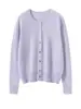 Súper Sanación~ Cárdigan de Punto 100% Cachemir Puro Consinee para Mujer, Disponible en Múltiples Colores, Adecuado para Usar en Capas o Solo como una Chaqueta Suéter