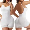 Roupa Íntima Modeladora Feminina Costas Bonitas Sexy Controle da Barriga Levanta Bumbum Body com Alças Tamanho Grande Corselete Modelador Apertado Roupa Íntima