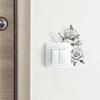 Novo fun-kg39 preto e branco esboço rosa interruptor adesivos sala de estar quarto casa decoração adesivos de parede
