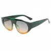 2024 Transfronterizo Nuevo Marco Grande Estilo Y2K Tendencia de Moda Gafas de Sol para Mujer Estilo Futuro Sesión de Fotos Callejera Gafas de Sol con Protección Solar Hombres