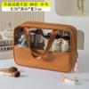 Bolsa de Maquillaje Impermeable Esmerilada, Neceser con Separación Seco y Húmedo, Aspecto Elegante, Gran Capacidad, Bolsa de Almacenamiento Portátil para Cosméticos