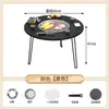 Parrilla de Barbacoa para Exterior para Uso Doméstico, Mesa de Barbacoa Plegable Portátil Sin Humo, Parrilla de Carbón para Patio Exterior Preparación de Té