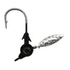 Anzuelo plomado Luya 3.5G 5G 7G 10g ojo grande anzuelo plomado de color anzuelo plomado con lentejuela giratoria anzuelo de pesca Luya