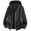 2026 Nuevo Estilo Chaqueta de Trabajo para Hombre con Capucha, Corte Holgado, a Cuadros, Transpirable, Estilo Montaña, Ligera, Impermeable para Exteriores