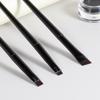 Hot Transfronterizo 3 Piezas Pincel Delineador de Ojos Tipo Hoja Punta Inclinada Pincel para Cejas Pincel Delineador de Ojos Pincel de Cabeza Plana Ultrafino Pincel de Maquillaje