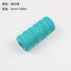 Cuerda de Algodón de Color de 2MM Hilo de Algodón Cuerda para Decoración Hecha a Mano DIY Cuerda para Atar Empaquetado de Regalos Cuerda para Tejer Tapices Venta al por Mayor