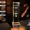 Trofeo Personalizado de Cristal Luminoso, Adorno de Medalla de Reloj de Madera Maciza, Recuerdo de Actividad Cultural y Creativa de la Reunión Anual de la Empresa para Empleados