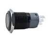 Loniu 16mm Cabeza Plana Autorreparable Metal Negro Aluminio Oxidación Anillo de Luz Impermeable Tipo Pin Marcha Lenta