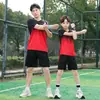Traje deportivo Ropa de Fitness para Hombre Secado Rápido Verano Seda de Hielo Manga Corta Pantalones Cortos Camiseta Pluma Baloncesto Fútbol Ropa para Correr