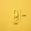 Chaveiro Fivela de Porta Giratória em Forma de U Pingente de Boneca Acessório DIY Liga de Zinco 33mm Pequena Fivela de Porta