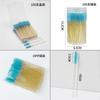 Ferramenta de enxerto de cílios Crystal Rod Escova de cílios descartável 100 espiral Maquiagem Escova Sobrancelhas Rímel Dual Use