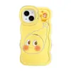 Funda de Teléfono Móvil de Dibujos Animados Adecuada para Apple 17Promax Iphone15 Doble Soporte 16 Linda 14 Nuevo Modelo Femenino 13