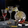 Juego de Copas de Vino de Cristal de Gama Alta, Decantador Giratorio de Cristal Estilo Europeo, Copas Grandes para Borgoña