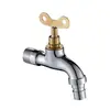 Grifo de Aleación de Acero Inoxidable 304 de 4 Puntos para Lavadora Doméstica, Grifo Extendido de Doble Uso para Fregadero de Mopa de Apertura Rápida