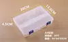 Caja de Almacenamiento de Plástico Grande de 8 Compartimentos para Herramientas de Ferretería, Empaque de Piezas, Accesorios para Pesca, Tornillos, Joyería, Caja Organizadora Transparente