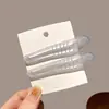 Pinza para el cabello minimalista sin costuras estilo coreano para flequillo y cabello suelto, nuevo modelo 2025, pinza para el cabello no dañina, pinza lateral
