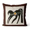 Cojines Decorativos para Sofá con un Estilo Vintage de Alta Gama, Cojines de Arte Melard, Fundas de Almohada para Cabecero con Ilustración Floral Retro, Venta al por Mayor