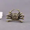 Latão Maciço Caranguejo Rei Caranguejo Sorte Geral Escritório em Casa Animal de Estimação de Chá Mesa de Chá Artesanato Retrô Ornamentos de Cobre