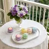 Velas aromáticas de macarrón como recuerdos de boda, regalos creativos de cumpleaños, decoraciones caseras de cera de soja hechas a mano