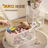 Cesta de Almacenamiento de Juguetes para Niños Sala de Estar Gran Capacidad Gabinete de Almacenamiento de Muñecos de Peluche Bolsa Colgante para Baño Cubo Portátil Cesta de Almacenamiento