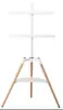 Soporte de TV de Pie Artístico para Sala de Estar y Dormitorio, Giratorio y Elevable, Fabricante de Soporte de Pantalla Universal Simple