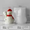 Molde de Silicone para Vela de Árvore de Natal Molde DIY para Vela Perfumada de Natal Decoração Artesanal Exibição