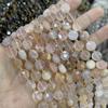 Estrella de seis puntas de 10 mm pastel redondo piedra natural cuentas sueltas semiacabadas corte duro redondo accesorios al por mayor para collar pulsera DIY