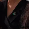 Broche de Lujo con Diseño de Doble Felicidad para Mujer, Pin Creativo de Calabaza Estilo Chino de Nicho, Broche de Alta Gama para Accesorios de Abrigos y Trajes