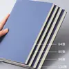 Novo Caderno A5 Mais Vendido Atacado Série de Cores Morandi Capa de Couro Macio Caderno Simples para Estudo Planejador de Compras Caderno