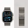 Nuevo modelo con hebilla de paracaídas para Apple S11, correa de estilo milanés, correa metálica de aleación de titanio para Apple Watch