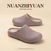 Pantuflas de Algodón Impermeables EVA Hamuding para Hombre Invierno Exterior Forradas de Terciopelo Suela Gruesa Cálida Uso en Casa Puntera Cerrada Pantuflas de Algodón para Mujer