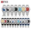 Reloj de Pulsera Ofns con Esfera de Números Árabes para Hombre, Resistente al Agua, de Negocios, Simple, Doble Esfera, Exclusivo para Oriente Medio, Reloj de Cuarzo