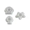 Zongbo Silicona DIY Pegamento de Cristal Resina Yeso Estrella de Mar Concha Pez Pequeño Portavelas Serie Océano Molde de Silicona